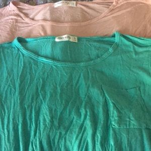 Two shirt light pink and mint